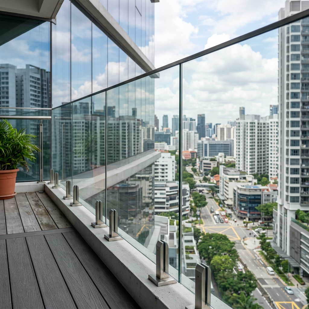 Balcony Glass Railing in gurugram