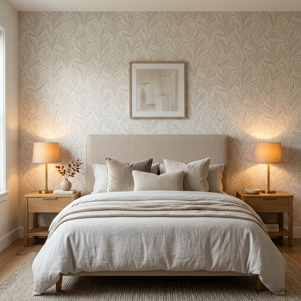 Bedroom Wallpaper Design in gurugram