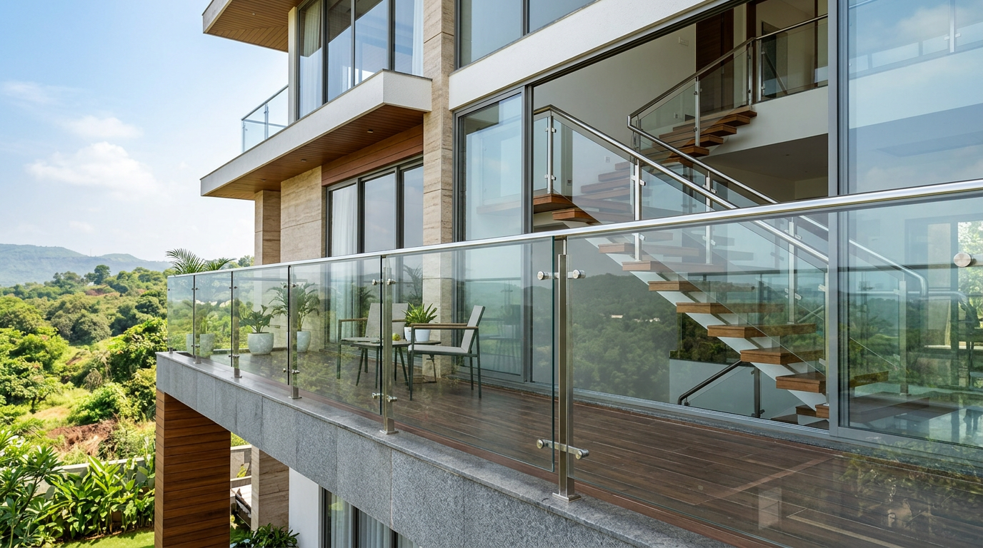 Glass Railing Installation in Gurugram